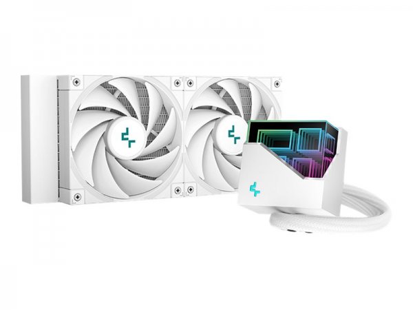 Deepcool LT520 WH - Raffreddatore di liquidi tutto in uno - 12 cm - 85,85 pdc/min - Bianco