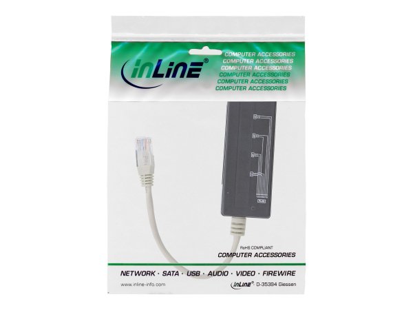 InLine Netzwerk-Splitter - RJ-45 (W) zu RJ-45 (M)