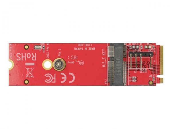 Delock 63343 - M.2 - M.2 - Rosso - -40 - 80 °C - 22 mm - 80 mm