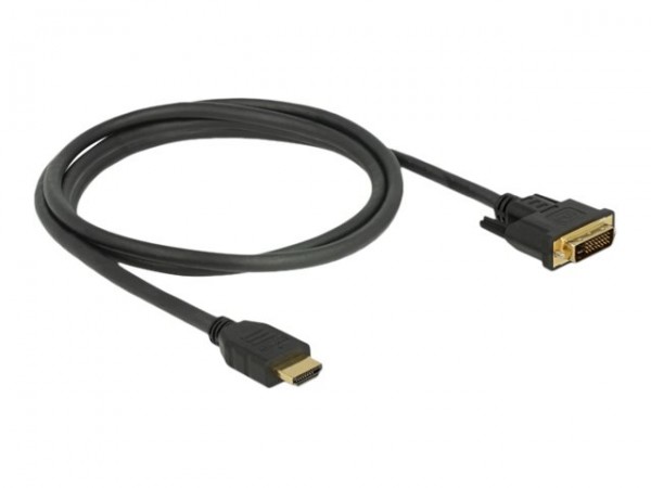 Delock 85653 - 1,5 m - HDMI tipo A (Standard) - DVI - Maschio - Maschio - Dritto