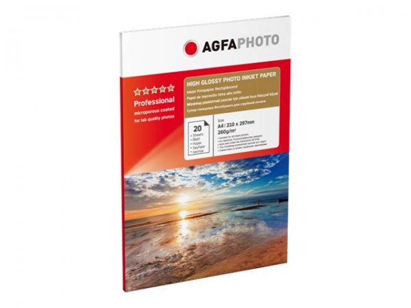 AgfaPhoto Hochglänzend - mikroporös - A4 - Photo paper - 260 g/m²