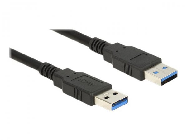 Delock 85064 - 5 m - USB A - USB A - USB 3.2 Gen 1 (3.1 Gen 1) - Maschio/Maschio - Nero