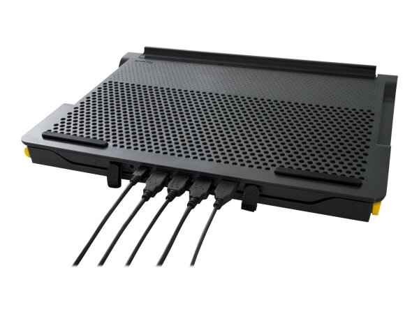 Targus Chill Mat + With 4-Port 2.0 Hub - Nero - Plastica - 25 mm - 355 mm - 260 mm - 900 g