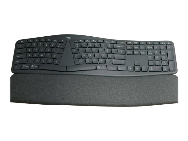 Logitech ERGO K860 - Full-size (100%) - Wireless - RF senza fili + Bluetooth - Interruttore a chiave