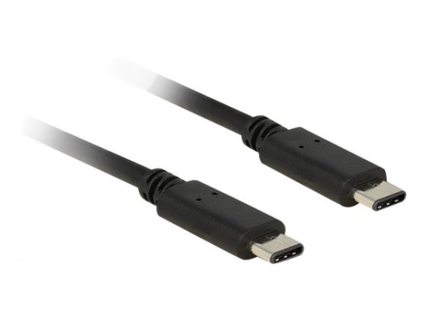 Delock USB 2.0 C 2.0 männlich/Maennlich Schwarz - Cavo - Digitale/dati
