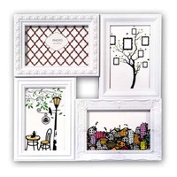 Zep CORDOBA - Cartoncino - Plastica - Bianco - Cornice per foto multipla - Parete - 10 x 15 cm - Ret