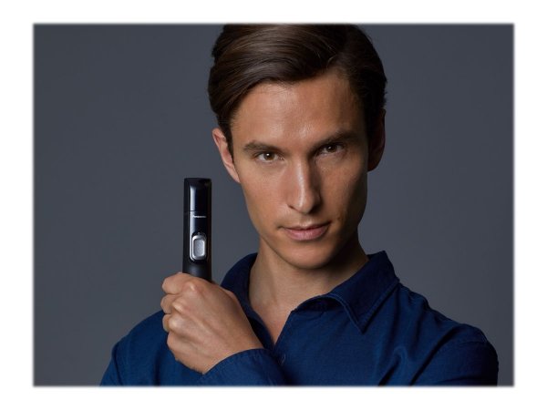 Panasonic Detail Trimmer con tecnologia Vacuum ER-GN300 - Nero - Argento - Orecchio - Sopracciglia -