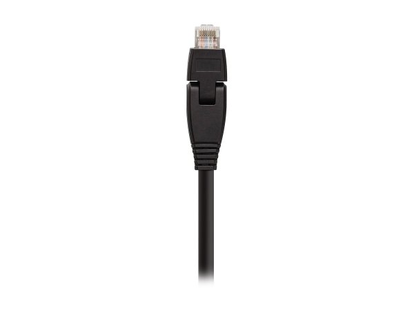 InLine Cavo patch Lan 180° - S/FTP(PiMf) - Cat.6a - 500MHz - CU - halogen. - nero - 1m