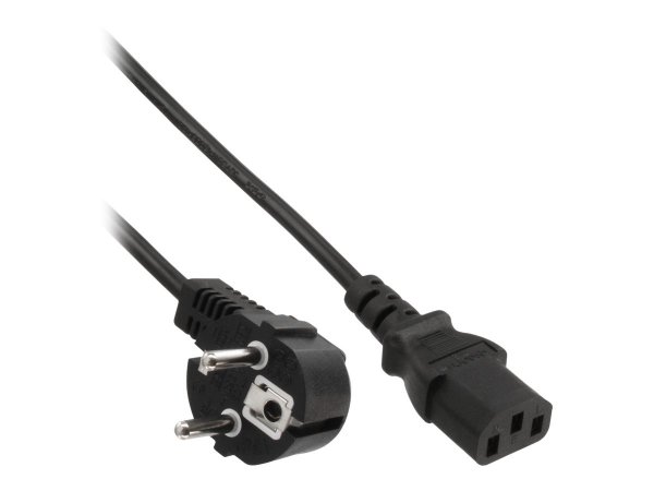 InLine Cavo alimentazione - Spina Tedesca CEE-7/7 90° a Presa IEC-320-C13 - 1,0m