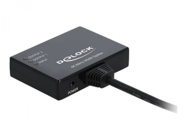 Delock HDMI Splitter 1 x in> 2 out 4K 60 Hz - Cavo - Digitale/display/video