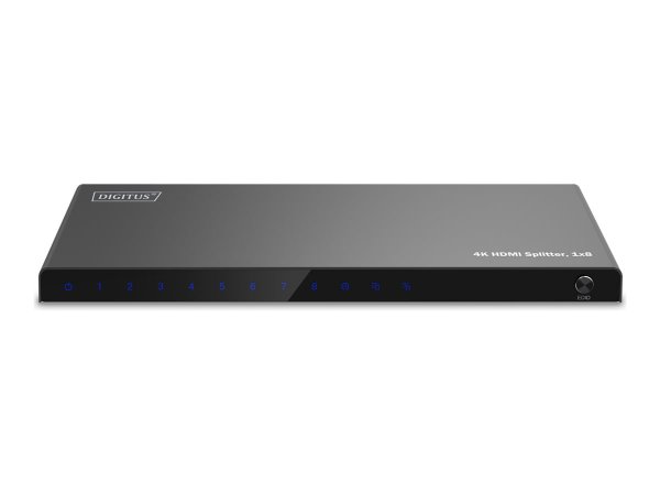 DIGITUS 4K HDMI Splitter 1x8 - Digitale/display/video - 0,75 m