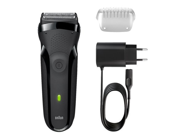 Braun Series 3 300 s Rasoio Elettrico Ricaricabile - Rasoio Da Barba Per Uomo - Nero - Rasoio - Nero