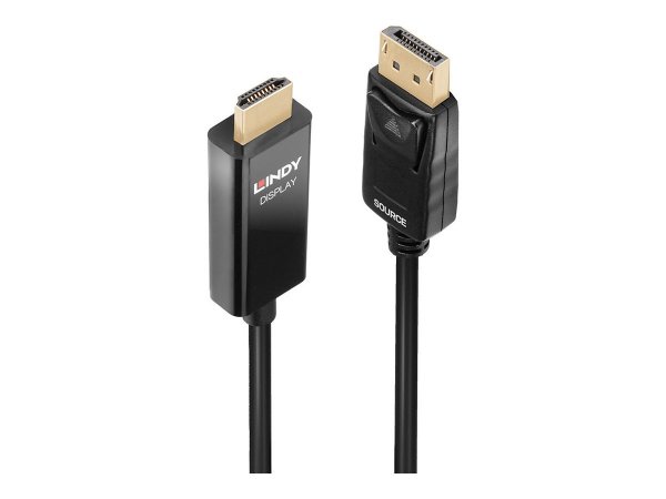 Lindy 40926 - 2 m - DisplayPort - HDMI tipo A (Standard) - Maschio - Maschio - Dritto