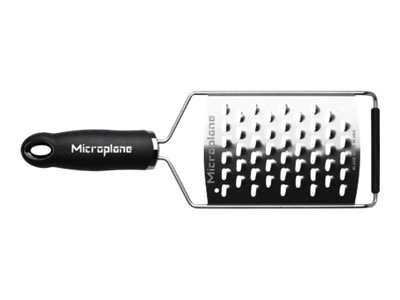 Microplane 45011 - Grattugia piatta - Nero - Acciaio inossidabile - Plastica - Acciaio inossidabile