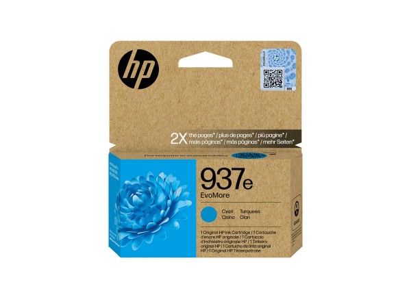 HP 937e EvoMore Cyan Original Ink Cartridge - Originale - Cartuccia di inchiostro