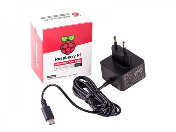 Raspberry Pi Netzteil USB-C 3 A Schwarz Pi 4 - Alimentatore pc/server - 15000 W