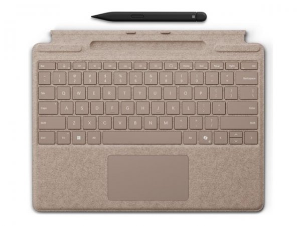 Microsoft Surface Pro Keyboard - Tastatur - mit Trackpad Beschleunigungsmesser Slim - Touchpen - QWE