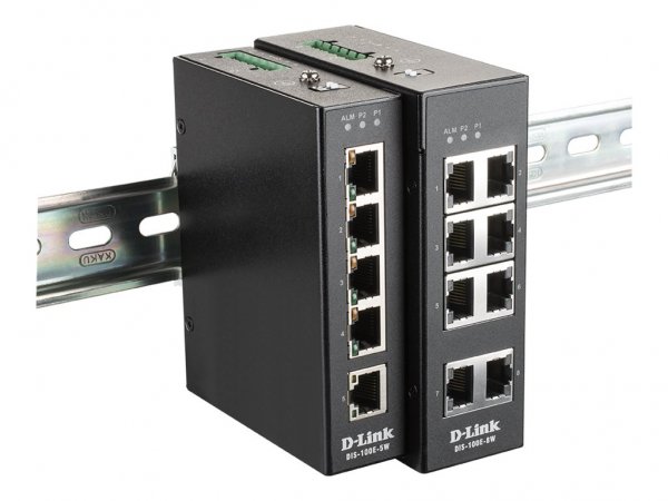 D-Link DIS 100E-8W - Switch - unmanaged - 8 x - Interruttore - WLAN