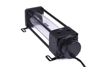 Alphacool 13326 - Blocco di acqua - Acetale - Alluminio - Vetro - Nero - Trasparente - 3-pin - 1/4"