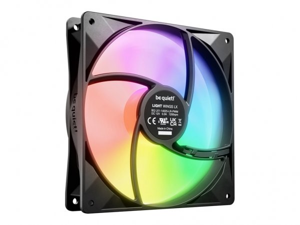 Be Quiet! Light Wings LX 140mm PWM Triple Pack - Case fan - 22,9 dB