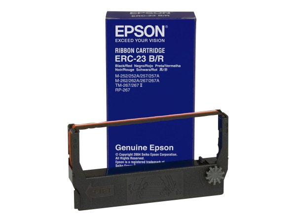 Epson Nastro Nero e rosso ERC-23br - Epson M-260 & M-280 - Cina - 40 g - 70 mm - 130 mm - 25 mm