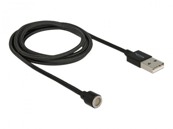 Delock Magnetisches USB Daten- und Ladekabel schwarz - Cavo - Digitale/dati