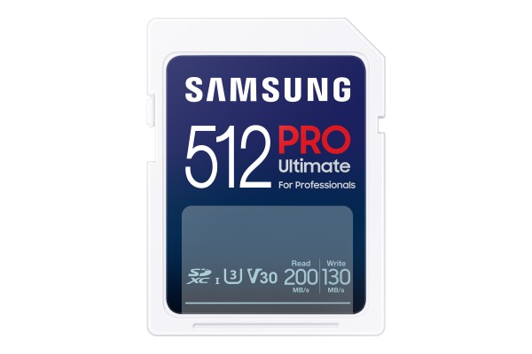 Samsung PRO Ultimate SD Card - Scheda di memoria 512GB - 512 GB - SDXC - UHS-I - 200 MB/s - 130 MB/s