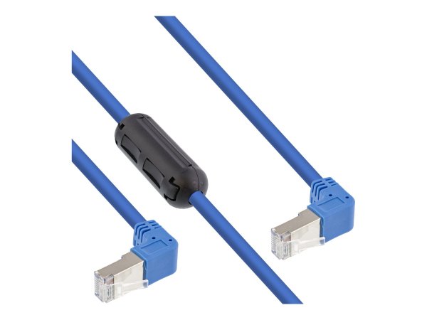 InLine Cavo patch con due lati angolati con ferrite S/FTP (PiMf) - Cat.6 - 1,60m