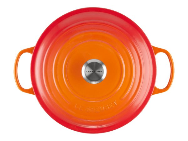 Le Creuset Signature Bräter rund 28 cm ofenrot
