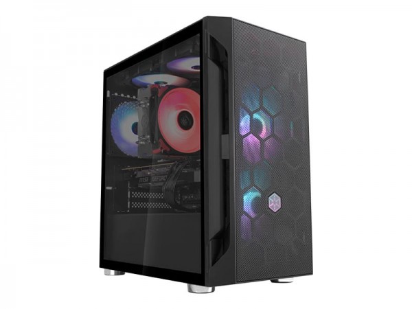 SilverStone Fara H1M - Tower - micro ATX - keine Spannungsversorgung PS/2 - Torre - ATX