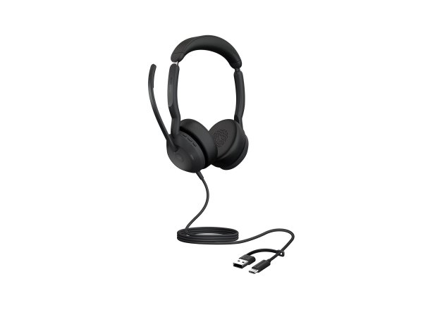 Jabra Evolve2 50 Usb C/A Ms Stereo w/o B - Cuffia - 20 KHz