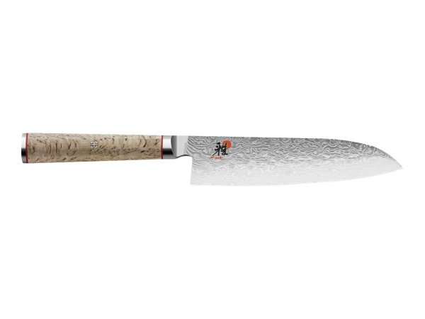 Zwilling MIYABI Santoku-/Kochmesser Stahl 180 mm silber birke