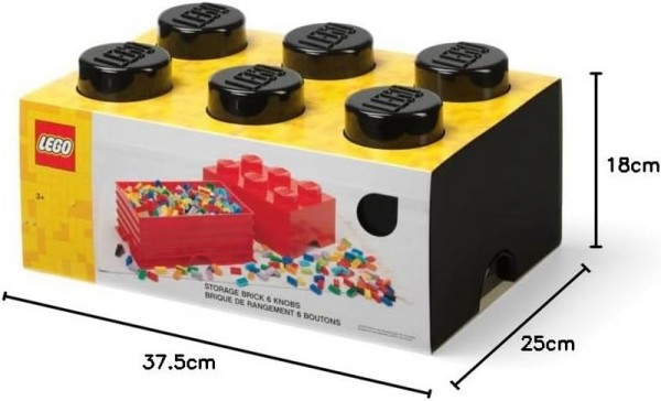 LEGO Storage Brick 6 schwarz