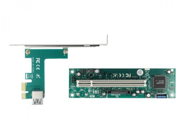 Delock Riser Karte PCI Express x1 zu 1 x 32 Bit Slot - Cavo - Digitale/dati