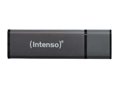 Intenso USB 2.0 ALU 64GB Antracite - 64 GB - USB tipo A - 2.0 - 28 MB/s - Cuffia - Antracite