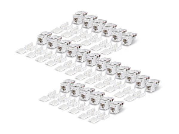 StarTech.com Cat6 Keystone Jack 24-Pack 90-Deg 110 - Rete - CAT 6
