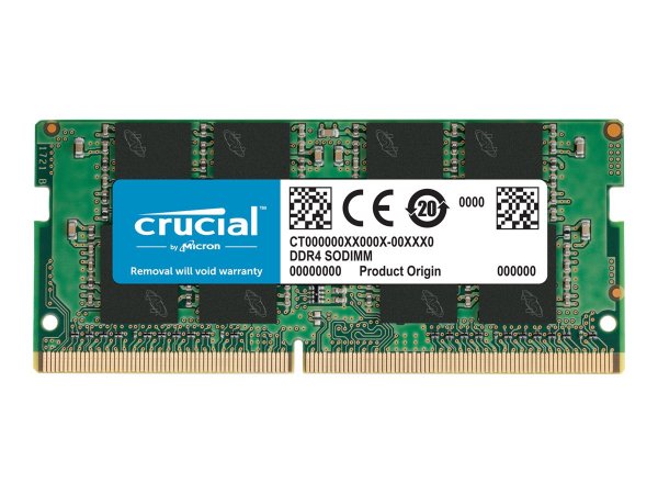 Crucial CT16G4SFRA266, 16 GB, 1 x 16 GB, DDR4, 2666 MHz, 260-pin SO-DIMM