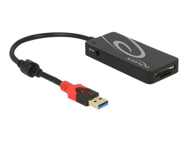 Delock HUB USB 3.0 3 Port extern + 2 x SD Slo - USB 3.2 Gen 1 (3.1 Gen 1) Type-A - Nero - MMC - MMC