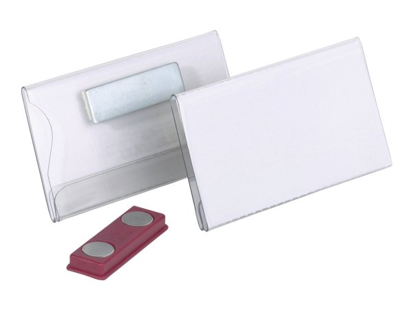 Durable 811619 - Badge - Landscape - PVC - Trasparente - 75 mm - 40 mm