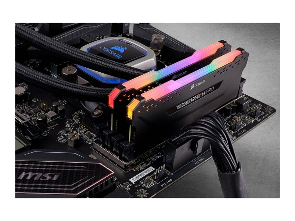 Corsair Vengeance RGB CMW16GX4M2A2666C16 - 16 GB - 2 x 8 GB - DDR4 - 2666 MHz - 288-pin DIMM - Nero