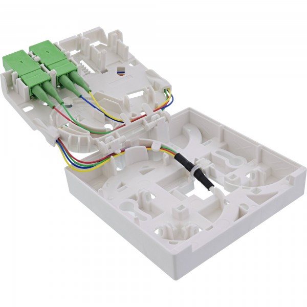 InLine Box di estensione FTTH preassemblato 4x LC/APC 9/125µm 50m