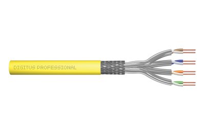 DIGITUS Cavo di installazione con doppino intrecciato CAT 7A - S/FTP - AWG 23/1 - FRNC-C; LSZH-3 - 1