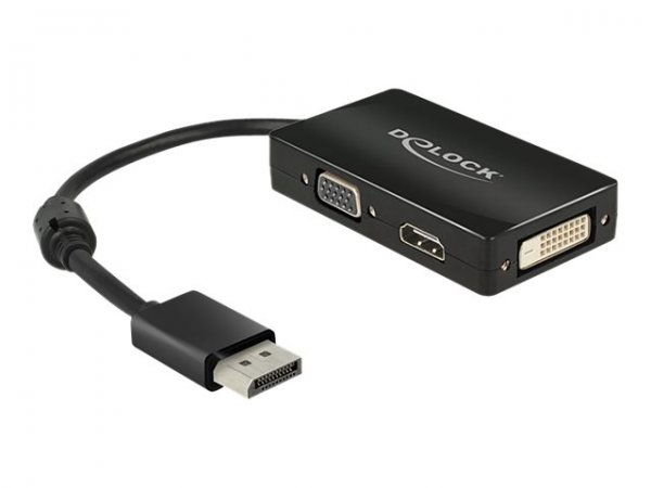 Delock 0.16m DisplayPort/VGA+HDMI+DVI - 0,16 m - DisplayPort - VGA (D-Sub)+ HDMI + DVI - Maschio - F