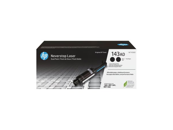 HP Kit ricarica toner nero originale Neverstop 143AD - dual-pack - 2500 pagine - Nero - 2 pz