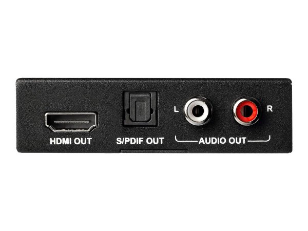 StarTech.com Estrattore Audio HDMI 4K con Supporto 4K 60Hz - Nero - 4096 x 2160 Pixel - 1280 x 720,1
