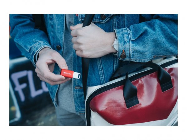 Verbatim DataBar - 16 GB - USB tipo A - 2.0 - Lamina di scorrimento - 9,1 g - Rosso