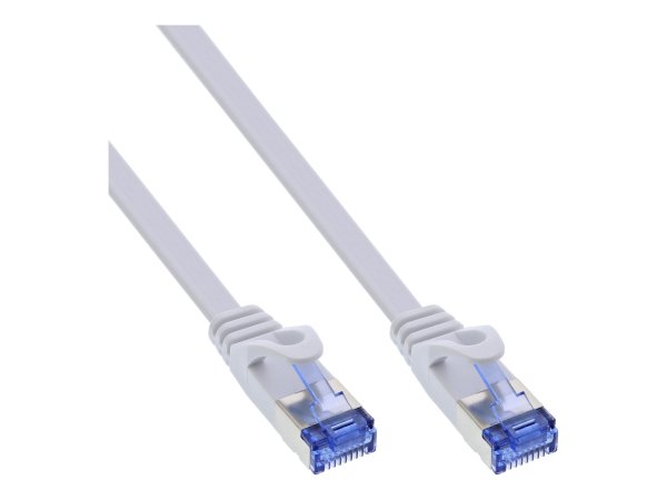 InLine Patch Cable flat - U/FTP - Cat.6A - bianco - 2m