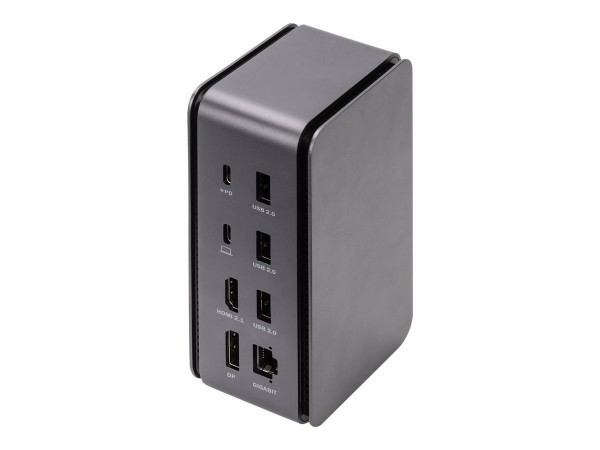 DIGITUS Docking station USB4 8K - USB Type-C™ - Cablato - USB 3.2 Gen 1 (3.1 Gen 1) Type-C - 100 W -