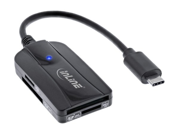 InLine Card reader (MMC, SD, MMCmobile, microSD, SDHC, microSDHC, SDXC, microSDXC, SDHC UHS-II, SDHC