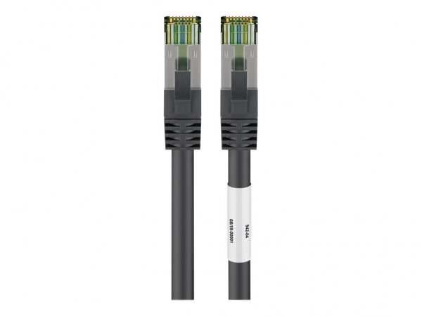 Goobay Cat 8.1 Patchkabel S/FTP PiMF schwarz - Cavo - Rete